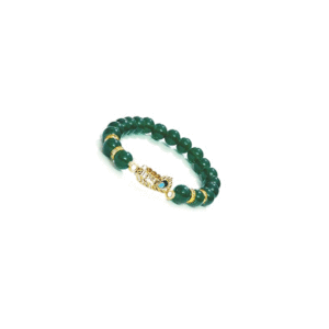 Shri Krishna Ji Lucky Auspicious Lucky Charm Green Crystals Bracelet
