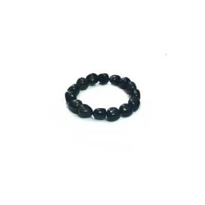Natural Black Tourmaline Tumbled Bracelet For Men and Women