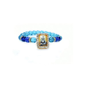 Shiv Ji Mahadev L Blue Crystal Bracelet For Men and Women