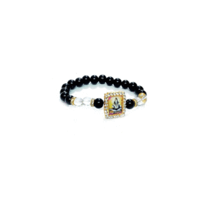 Shiv Ji Mahadev Black Crystal Bracelet For Men and Women