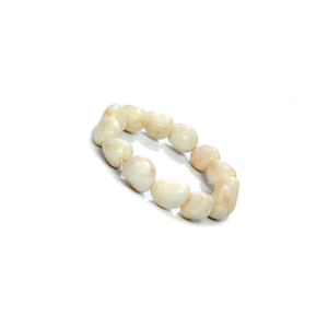 Natural White Agate Tumbled Bracelet For Men and Women