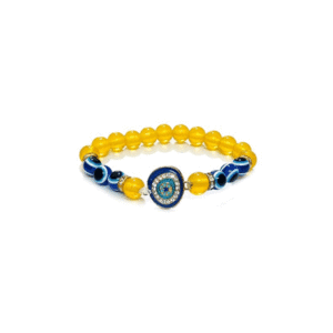 Natural Evil eye Protection Lucky Charm Yellow Bracelet