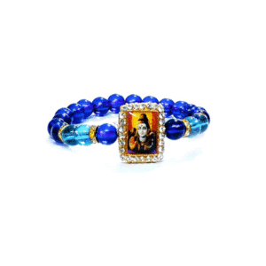 Shiv Ji Bholenath D blue Crystal Bracelet For Men and Women