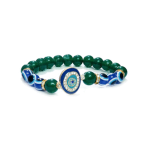 Evil eye Protection Lucky Charm Green Bracelet