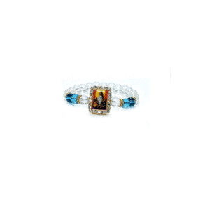 Shiv Ji Bholenath White Crystal Bracelet For Men and Women