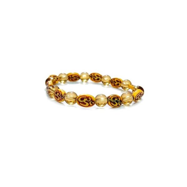 Aum Om Lucky Charm Crystals Bracelet For Men and Women - Image 2
