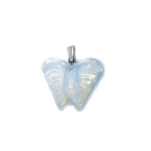Opalite Butterfly Shaped Crystal Pendant For Men And Women