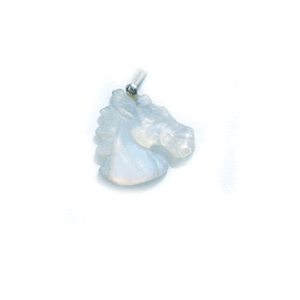 Opalite Crystal Horse Shaped Pendant For Men And Women