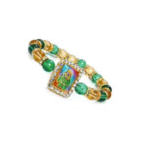 Shri Radha Krishna Ji Jircon Finished Lucky Charms Multi bracelet