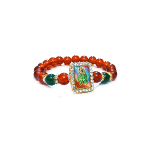 Shri Radha Krishna Ji Jircon Finished Lucky Charms Red bracelet