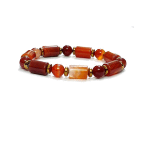 Red Sulemani Hakik Akik Crystal Lucky Charm Bracelet