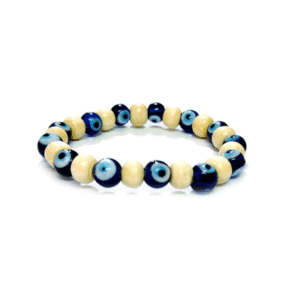 Evil Eye Lucky Charms Wooden bracelet
