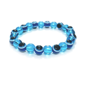 Evil Eye Protection Lucky Charm Blue Crystals Bracelet