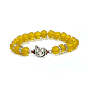 Shivling Shiv ji Blessings Yellow Bracelet Lucky Charm Bracelet