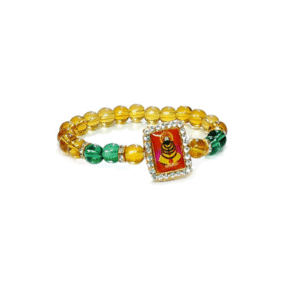Shri Khatu Shyam Ji Blessings Yellow Bracelet Multi Lucky Charm Bracelet