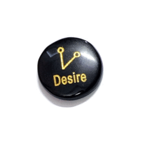 Desire Angelic Zibu Symbol Engraved Natural Crystal Faith Pocket Crystals