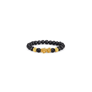Feng Shui Tibetan Pi Yao Pi Xiu Black Crystal Bracelet