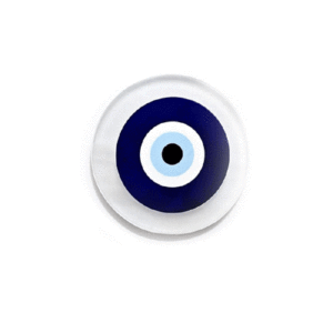 Natural Selenite Evil Eye Symbol Meditaing Crystal Charging Plate with Box