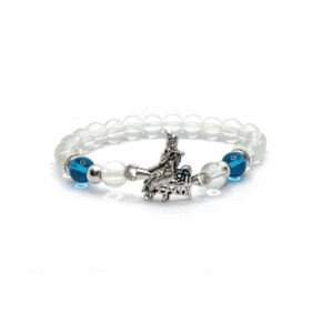 Shri Krishna Krishna Ji Blessings White Bracelet Lucky Charm Bracelet