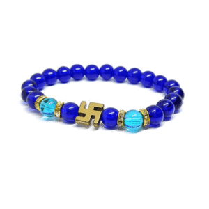 Swastik Symbol Blessings D Blue Lucky Charm Bracelet