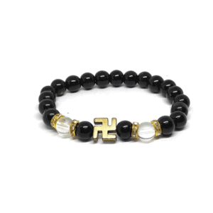 Swastik Symbol Blessings Black Lucky Charm Bracelet