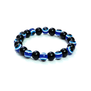 Evil eye Crystal Charm Blue Black Bracelet For Men and Women