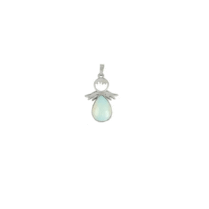 Opelite Crystal Angel Shaped Pendant Reiki Healing