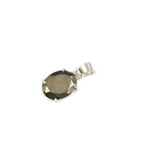 Natural Pyrite Diamond Cut Crystal Pendant Reiki Healing