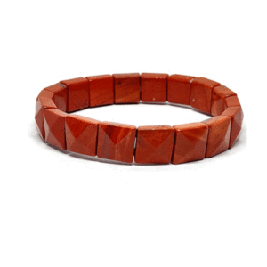 Red Jasper Pyramid Shaped Crystal Bracelet