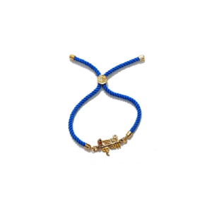 Jai Shree krishna Auspicious Lucky charm Adjustable Blue Bracelet