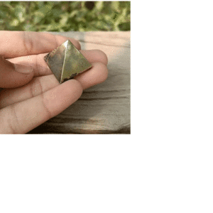 Natural Original Pyrite Mini 1 Inch Pyramid Crystal lucky Charm