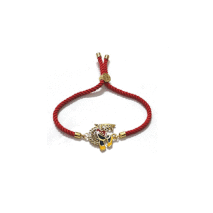 Shree krishna Charan Auspicious Lucky charm Adjustable Blue Bracelet