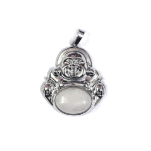 Natural Quartz feng Shui Laughing Buddha Happy Man Crystal Pendant