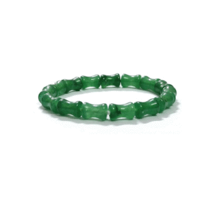 Natural green Jade Fancy Shaped Lucky Charm Crystal Bracelet