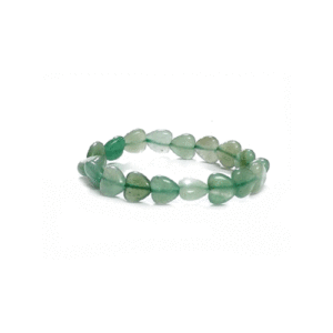 Natural Green Aventurine Heart Shaped Crystal Bracelet