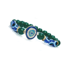 Evil eye Protection Lucky Charm Green Bracelet