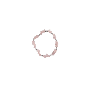 Natural Rose Quartz Chips Crystal Anklet For Women's And Girls