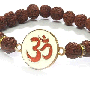  Auspicious Hindu Symbol Om Oem Symbol Rudraksh Lucky Charm Adjustable Bracelet