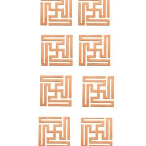 Auspicious Urja Vastu Copper Nandavrat Mini 2.3 Cm Swastik Set of 11 for Vastu Protection and Prosperity