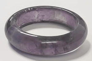 Natural Amethyst Band Crystal Ring
