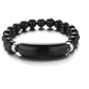 Natural Black Tourmaline Lucky Charm Bracelet For men And Women