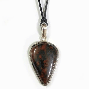 Natural Bloodstone Crystals Pear Shaped Certified Pendant For Men And Women