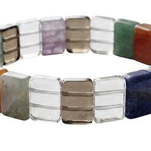 Chakra Crystals Lucky Charm Adjustable Crystals Bracelet