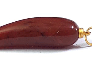 Natural Real Carnelian Nail Shaped Pendant For Men & Women