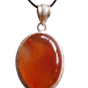 Natural Carnelian Crystal Lab Certified Pendant For Men & Women