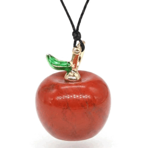 Natural Red Jasper Mini Apple Shaped Crystals Mini Pendant