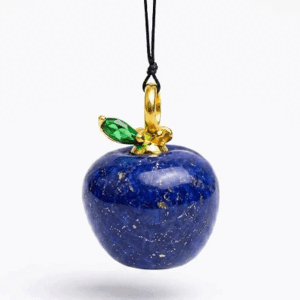 Natural Lapis Lazuli Apple Shaped Crystals Mini Pendant