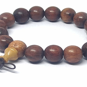 Tibetan Buddhist Lama Natural Wooden 10 mm Lucky Charm Bracelet