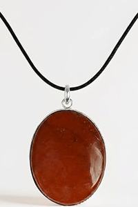 Natural Red jasper Oval pendant Locket For Men And Women