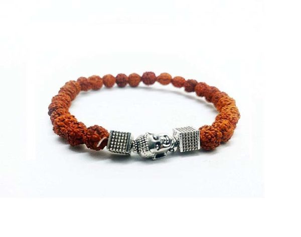  Rudraksha Bodhi Siddha Buddha Powered Stretch 8 mm Bracelet